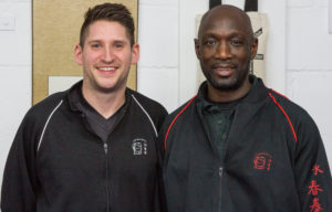 Mark Blackbourn with senior Wing Chun teacher Master Eric Wilson